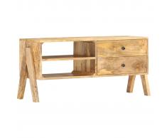 vidaXL Mueble para TV de madera maciza de mango 97x35x47 cm