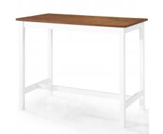 vidaXL Mesa de bar madera maciza 108x60x91 cm