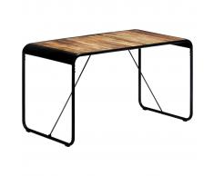 vidaXL Mesa de comedor madera maciza de mango en bruto 140x70x76 cm