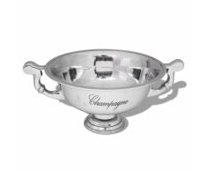 vidaXL Enfriador de champán copa trofeo aluminio plateado