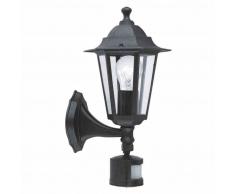 EGLO Lámpara de pared exterior con sensor Laterna 4 60 W negra 22469