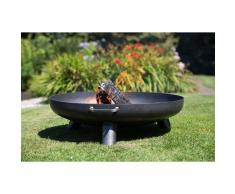RedFire Chimenea de cuenco Salo acero 80 cm negra 81020
