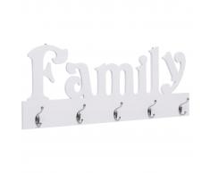 vidaXL Perchero de pared FAMILY 74x29,5 cm