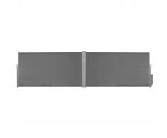 vidaXL Toldo Lateral Retráctil 160x600 cm Gris