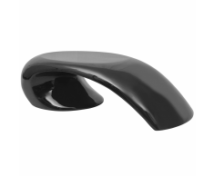vidaXL Mesa de centro fibra vidrio brillante negra