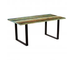 vidaXL Mesa de comedor de madera maciza reciclada 180x90x77 cm
