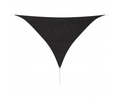 vidaXL Toldo de vela triangular 3,6x3,6x3,6 m HDPE gris antracita