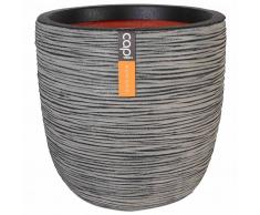 Capi Macetero Nature Rib 35x34 cm gris antracita KOFZ932