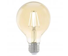 EGLO Bombilla LED de estilo vintage E27 G80 11556, Color ámbar