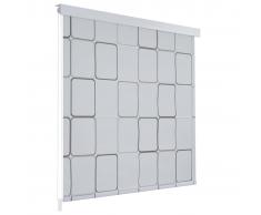 vidaXL Persiana enrollable de ducha 140x240 cm cuadrados