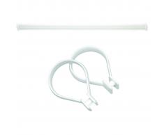 Sealskin set Seallux de barra de ducha + 12 anillas 80-130 cm (Blanco)