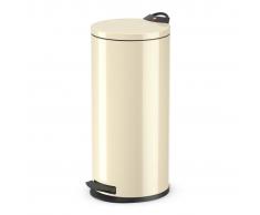 Hailo Cubo de basura con pedal T2 tamaño L 19 L vainilla 0520-639