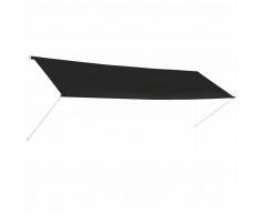 vidaXL Toldo retráctil 400x150 cm gris antracita