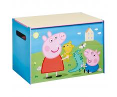 Peppa Pig Caja de juguetes 60x40x40 cm azul madera WORL213011