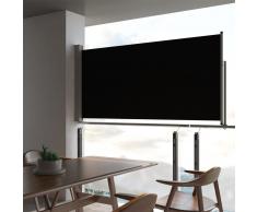 vidaXL Toldo lateral retráctil para patio 120x300 cm negro