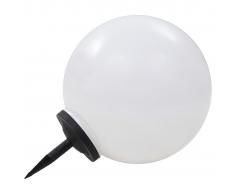 vidaXL Lámpara solar de exterior esférica 50 cm RGB