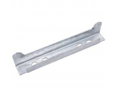 vidaXL Tope de puertas para cancelas plateado 310x40x37 mm