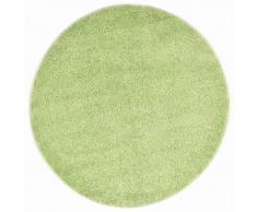 vidaXL Alfombra de pelo verde 160 cm