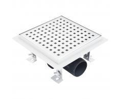 vidaXL Desagüe de ducha de acero inoxidable 15x15 cm