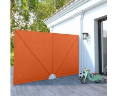 vidaXL Toldo lateral plegable terraza color terracota 300x200 cm