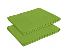 vidaXL Sábana de cama de algodón 2 unidades 240x260 cm verde manzana
