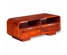 vidaXL Mesa de centro de madera maciza de sheesham 90x40x35 cm
