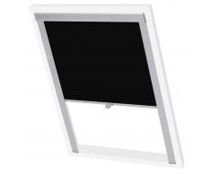 vidaXL Persiana opaca enrollable negra S08/608