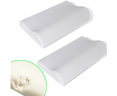 vidaXL Dos almohadas cervicales