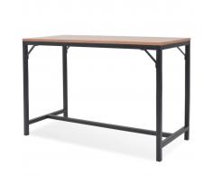 vidaXL Mesa consola de madera de fresno 119x53x79 cm