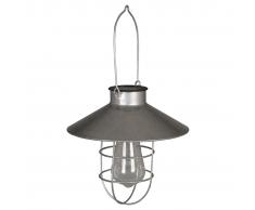Luxform Lámpara LED solar colgante Ravenna plateada 40103