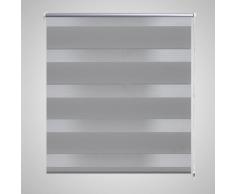 vidaXL Persiana Cebra 120 x 230 cm Gris