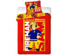 Fireman Sam Set de funda de edredón infantil 200x140 cm DEKB252051