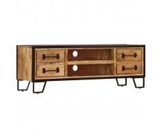 vidaXL Mueble para la TV con cajones 120x30x40 cm madera mango maciza