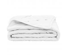 vidaXL Protector de colchón acolchado pesado blanco 70x140 cm