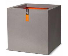 Capi Maceta cuadrada Urban Smooth 30x30x30 cm gris PKGR902