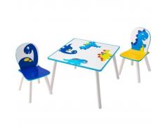 Worlds Apart Juego de mesa y sillas para niños de dinosaurios