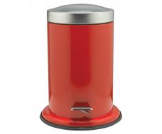 Sealskin Papelera con pedal Acero roja 3 L 361732424