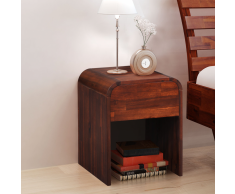 vidaXL mesita de noche madera acacia color marrón 41,5x42 cm