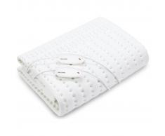 WellCare Manta eléctrica baja lana suave blanca 160x150 cm 79503.01