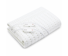 WellCare Manta eléctrica baja lana suave blanca 160x150 cm 79503.01