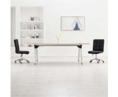 vidaXL Sillas de comedor 2 unidades tela negra