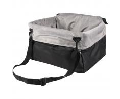 FLAMINGO Asiento de coche para mascotas Ula gris 41x36x25 cm