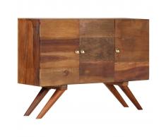 vidaXL Aparador de madera maciza reciclada marrón 110x30x75 cm