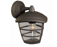 Luxform Lámpara de pared de jardín Brussels Down antracita 230V LUX1603Z