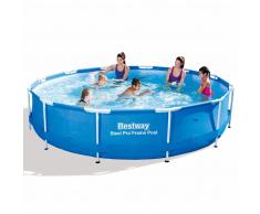 Bestway Piscina redonda Steel Pro con estructura de acero, 366 x 76 cm