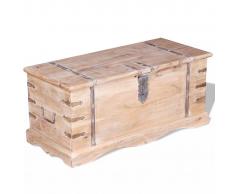vidaXL Baúl de almacenamiento de madera de acacia