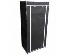Perel Armario plegable 70x46x148 cm negro MP66