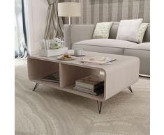 vidaXL Mesa de centro 90x55,5x38,5 cm madera gris