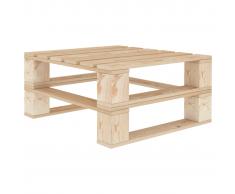 vidaXL Mesa de palés para jardín madera