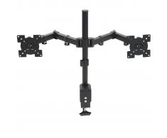 vidaXL Soporte doble monitor TV 32" para montar en mesa de escritorio